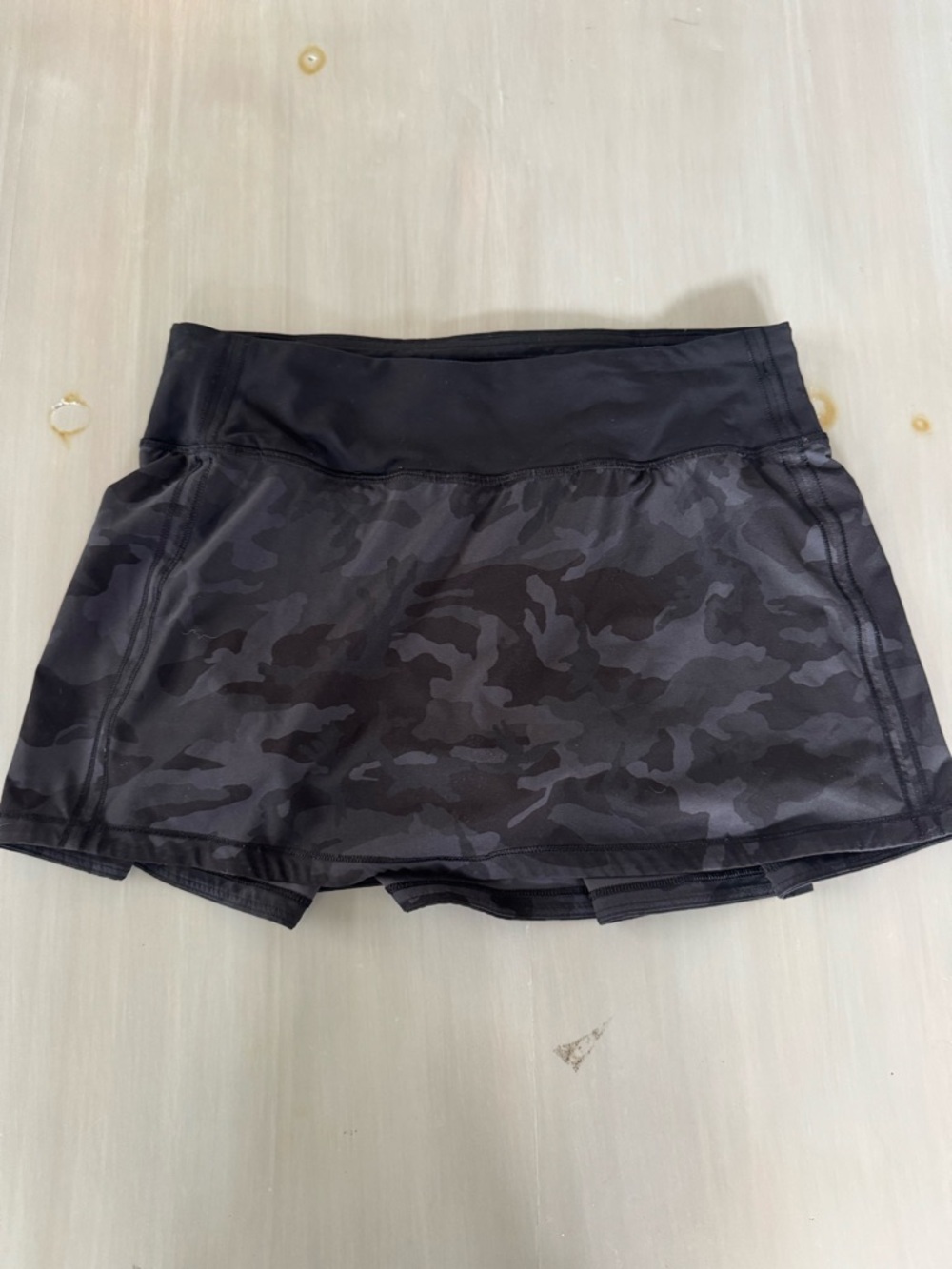 lululemon athletica Black Camo Performance Skort